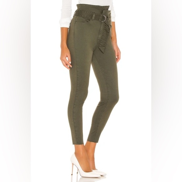 Shop Pistola Inez Paperbag Skinny In Eden - Picture 3 of 7